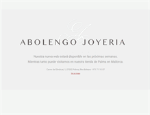 Tablet Screenshot of abolengojoyeria.com